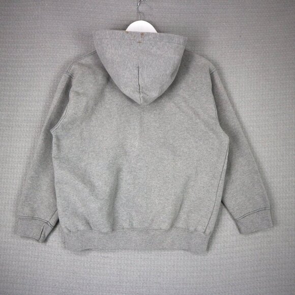 B.U.M Equipment Basic Grey Zip Up Hoodie Medium - Picture 2 of 8